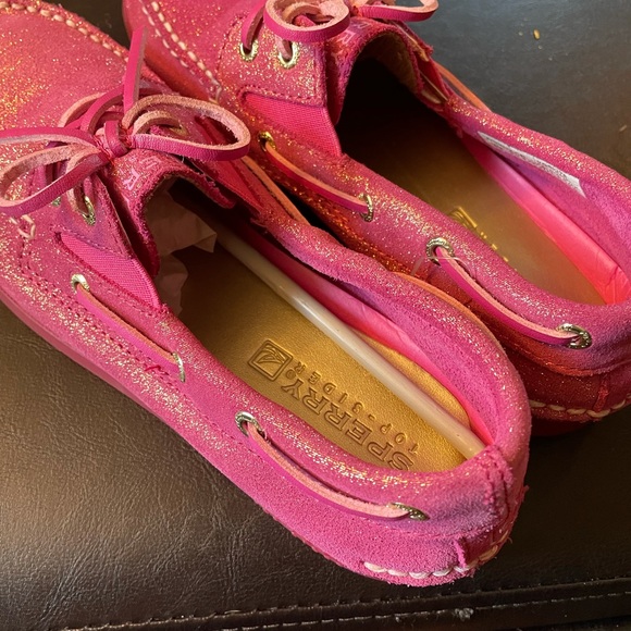 Sperry pink sparkly boat shoe size 5 - Picture 5 of 7
